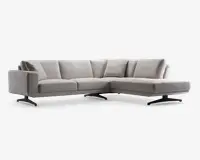 Sofa m. Åben Afslutning Beige Højrevendt