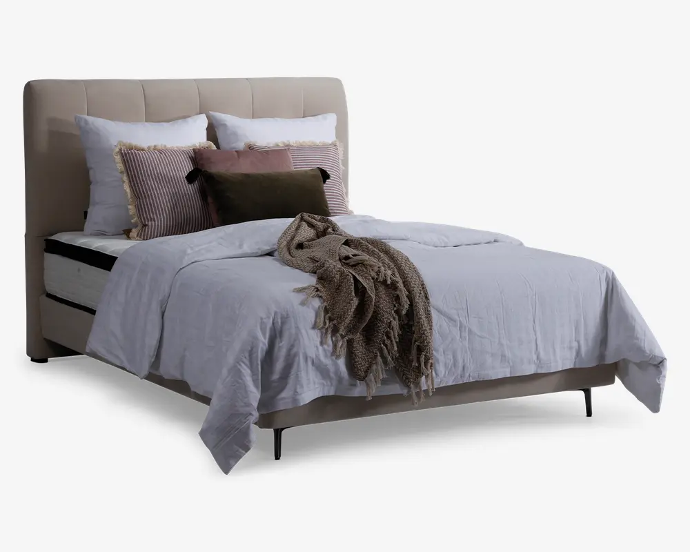 Komplet Continentalseng 140 x 200 cm beige