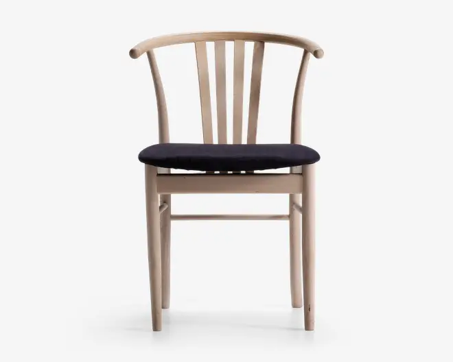 Spisebordsstol i massiv ubehandlet bøg