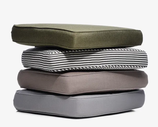 Sædehynde 45x47 cm sort strib