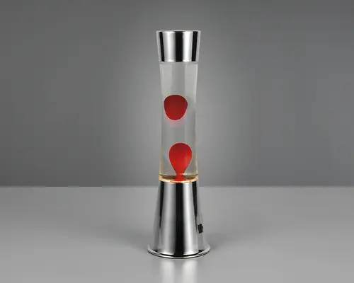 Lava lampe Etna klar/rød