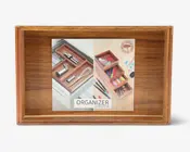 Organiserings bakke akacietræ 23x15 cm