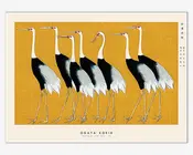 Plakat Red Crown Crane