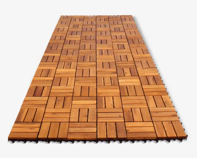 Træfliser 9 stk. akacie