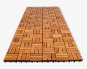 Træfliser 9 stk. akacie