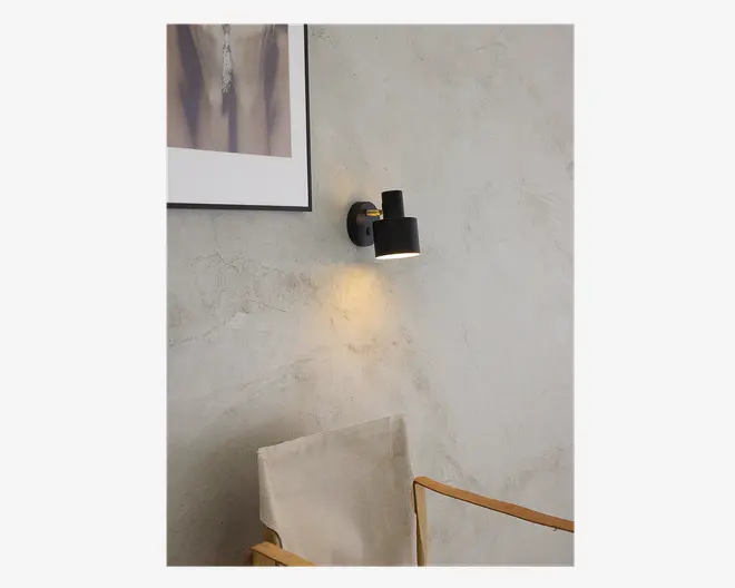 Væglampe Vouge sort H.16 cm