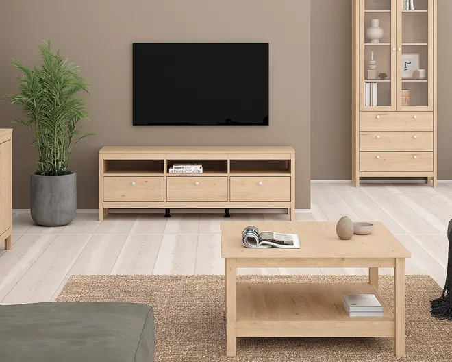 Sofabord Madrid lys eg kunstfiner