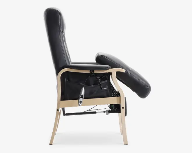 Otium stol sort/natur med sædeløft