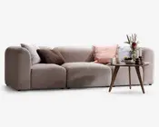 Arm/hjørnemodul i Raven beige