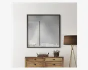 Spejl røget eg 70x70 cm 