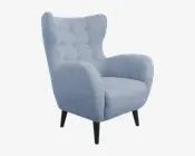 Øreklapstol Inkl. Fodskammel