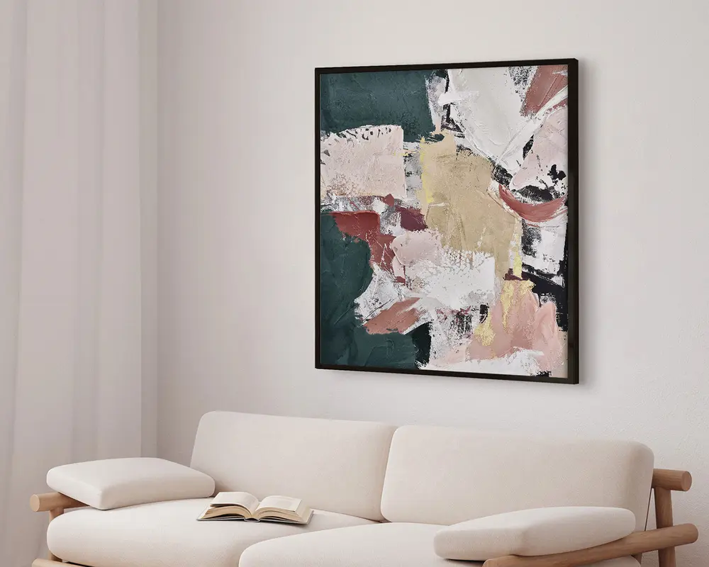Billede Definition og green 105x105 cm 