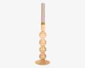 Lysestage Bubbles Sand H.25 cm 