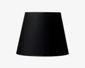 Skærm Isabella Domus sort/kobber H.20 cm