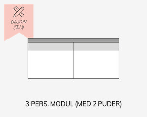 Choise Living 3 Pers. Modul m/2 Puder Stofgr. 1