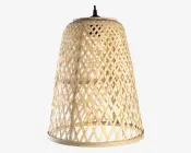 Loftlampe bambus 2 ass farver Ø.30 cm