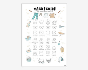 Plakat Vaskeguide A5