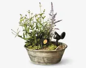 Solcelle lampe sort sæt af 2 stk. 