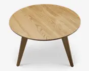 Sofabord Olieret egetræ Ø-70 cm