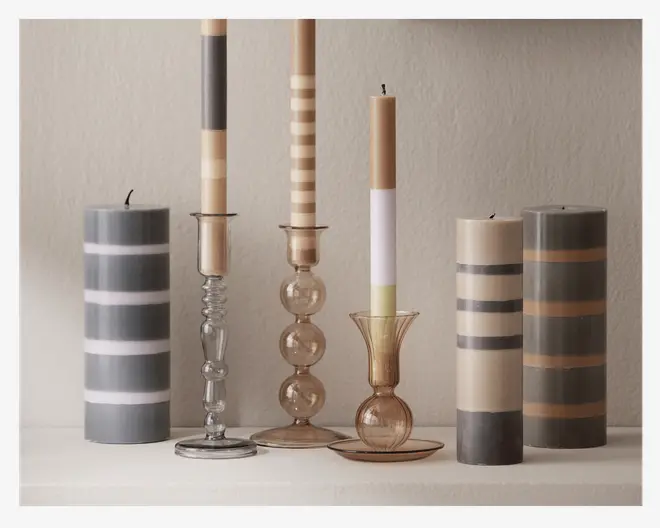 Lysestage Tulip Orange H.11,5 cm 