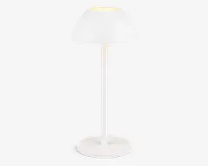 Bordlampe Ricardo mat hvid H.30 cm 
