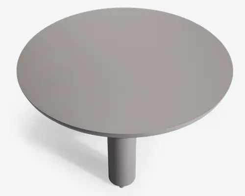 Havebord rundt lys grå