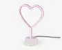 Bordlampe Hjerte Pink H.30,5 cm 