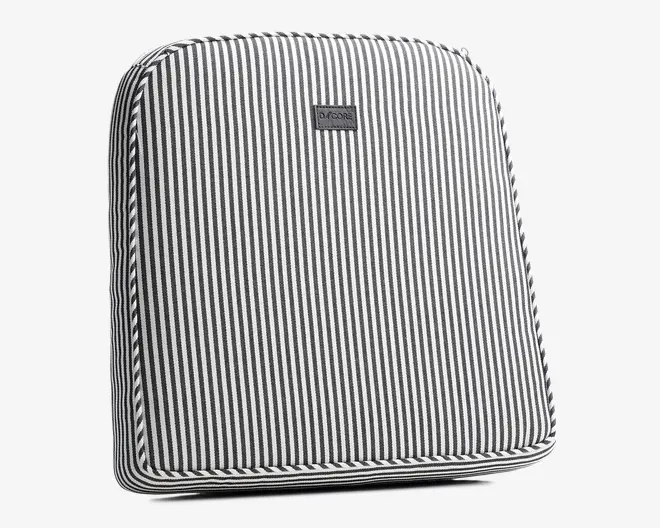 Sædehynde 45x47 cm sort strib