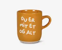 Krus 'Du er mit et og alt' gul 