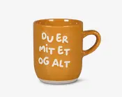 Krus 'Du er mit et og alt' gul