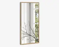 Spejl slim egetræ 40x80 cm 