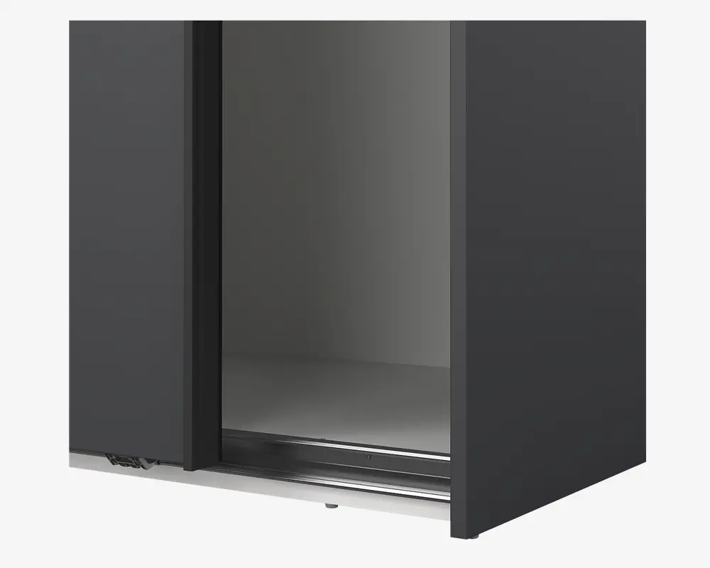 Garderobeskab Case grå B. 179 x H. 221 cm