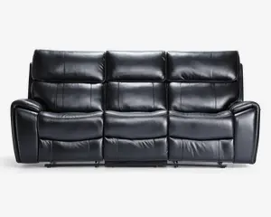3P.RECL.SOFA SORT KUNSTLÆDER