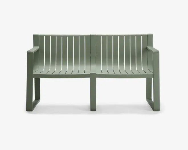 Loungesæt grøn plast 5 dele