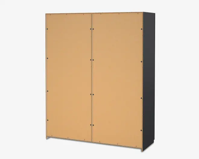 Garderobeskab Case grå B. 179 x H. 221 cm