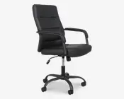 Kontorstol Sort Pu/Sort Fod