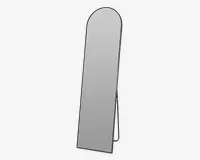Spejl stående sort H.150 cm 
