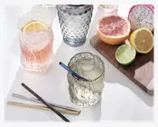 Glas Organisk Form Grå H.9,5 cm 