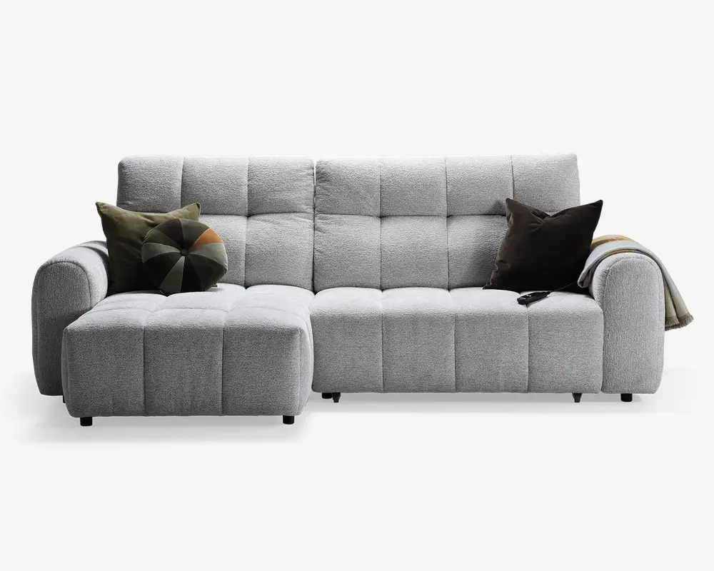 Sofa med chaiselong venstre relaxfunktion