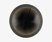 Loftlampe Glace sort Ø.38 cm