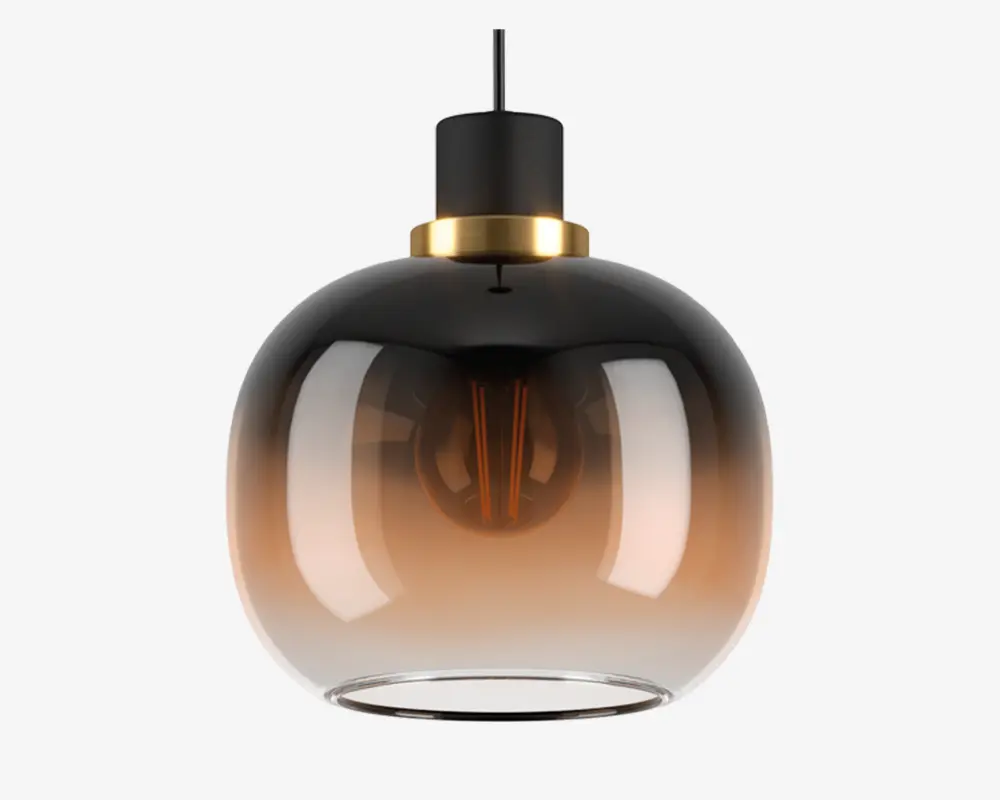 Pendel Oilella amber/klar Ø.19 cm