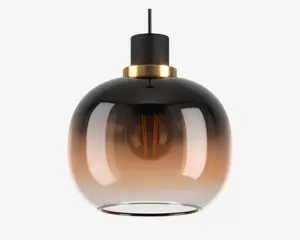 Pendel Oilella amber/klar Ø.19 cm