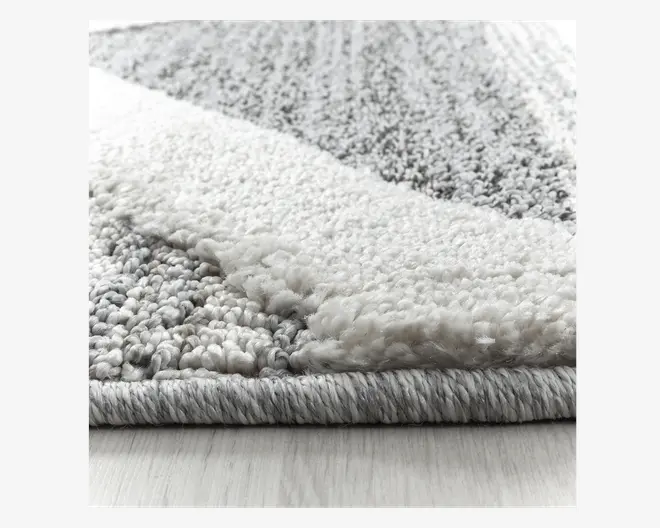Tæppe Pisa mørk grå/hvid 160 x 200 cm