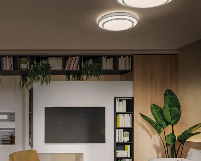 Plafond Berlin sølv Ø.29,3 cm