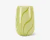 Zinnia vase hvid/grøn H.22 cm 