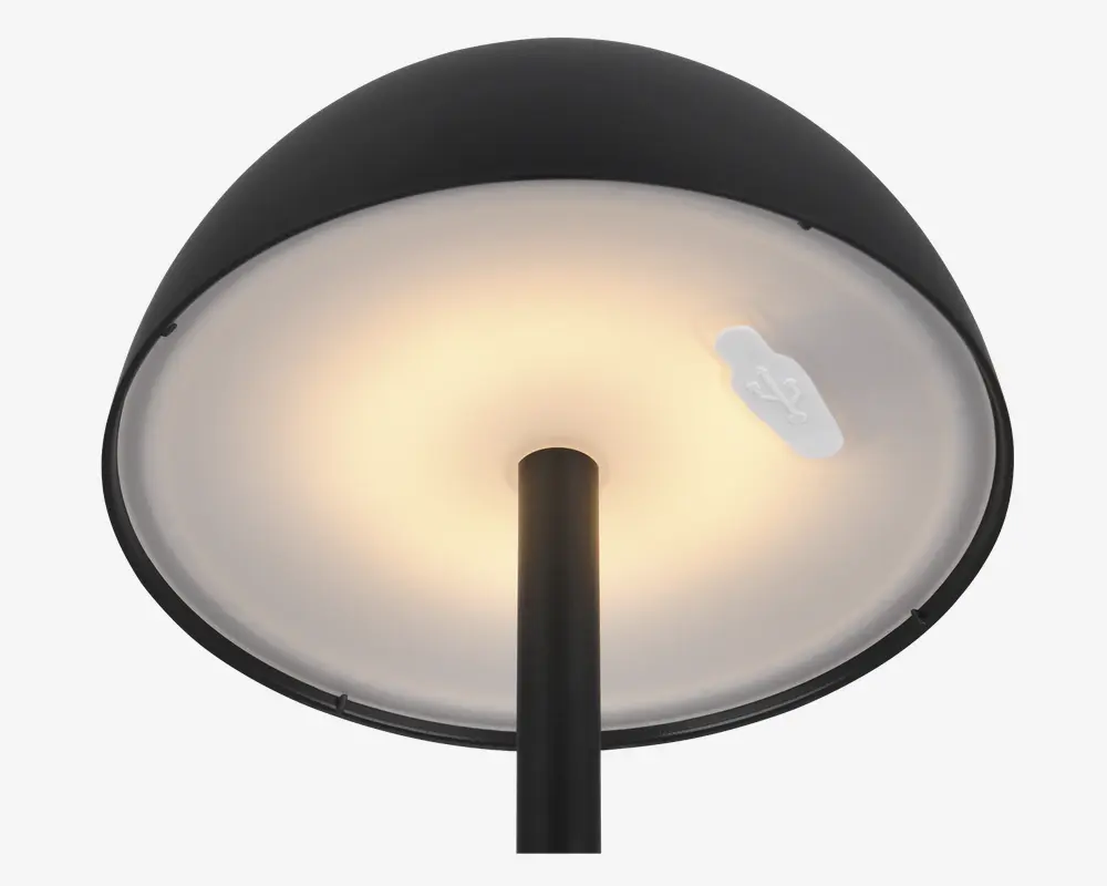 Bordlampe Ricardo mat sort H.30 cm 