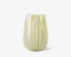 Zinnia vase hvid/grøn H.19 cm 