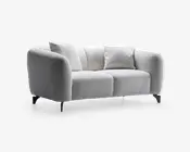 Sofa 2 pers. lys beige møbelstof