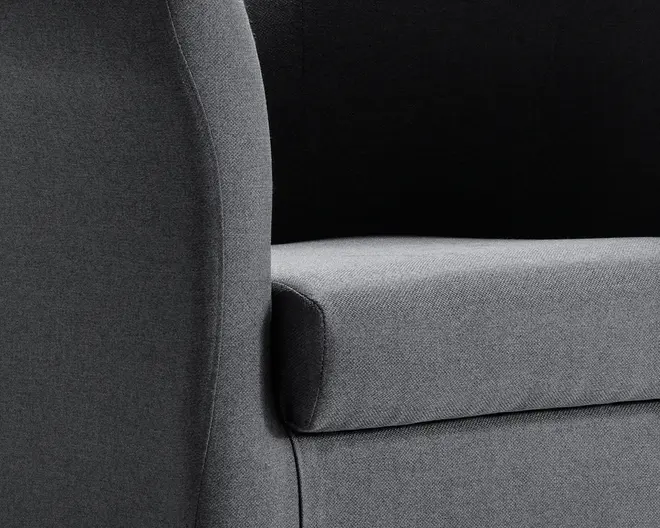 Lænestol Flash Grå Med Eg Ben