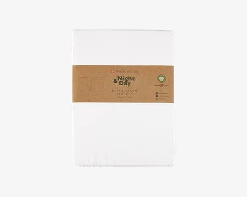 Kuvertlagen Percale Hvid 90x200 cm